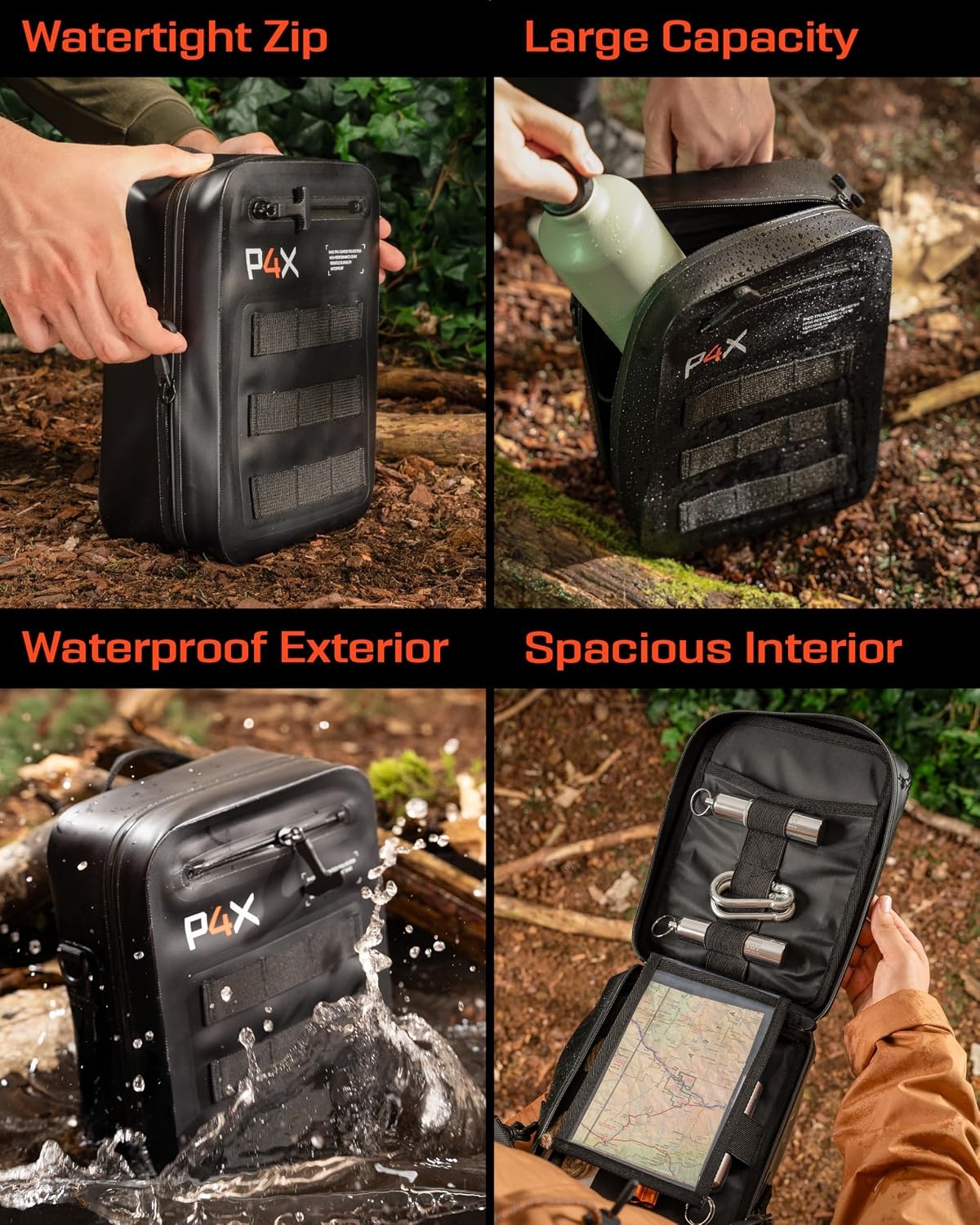 image:imageWaterproof Molle Pouch Attach to Backpacks amp Belts Ideal EDC Pouch Organizer for Medical Gear Flashlight Firestarter Phones and More Rugged Carrier for Outdoor Travel amp Adventure