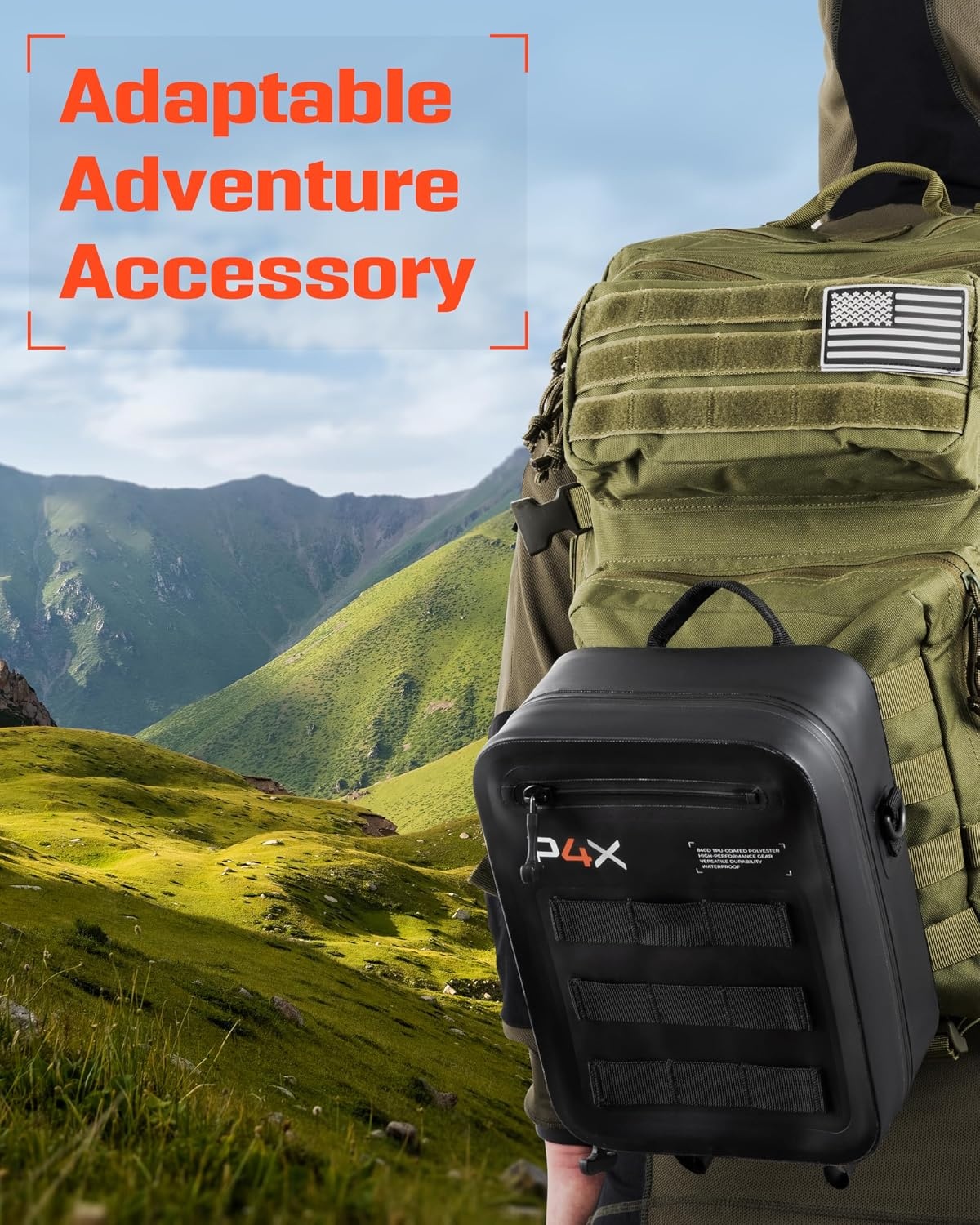 image:imageWaterproof Molle Pouch Attach to Backpacks amp Belts Ideal EDC Pouch Organizer for Medical Gear Flashlight Firestarter Phones and More Rugged Carrier for Outdoor Travel amp Adventure